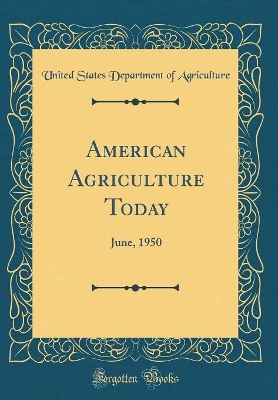 Book cover for American Agriculture Today