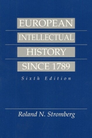 Cover of European Intellectual History Since 1789