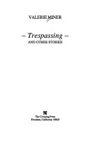 Book cover for Trespassing and Other Stories