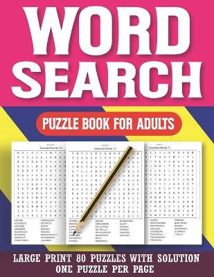 Book cover for Word Search Puzzle Book For Adults