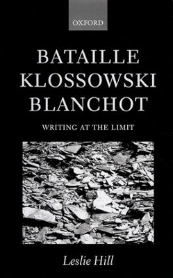 Book cover for Bataille, Klossowski, Blanchot
