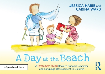 Book cover for A Day at the Beach: A Grammar Tales Book to Support Grammar and Language Development in Children