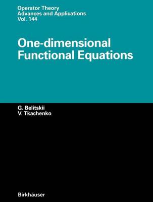 Book cover for One-dimensional Functional Equations