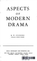 Book cover for Aspects of Modern Drama