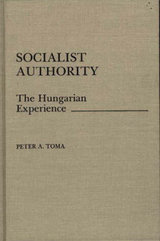 Cover of Socialist Authority