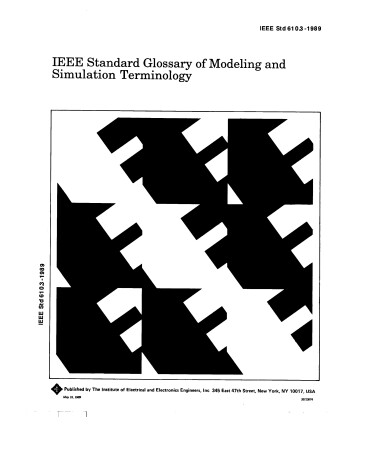 Book cover for IEEE Standard Glossary of Modeling and Simulation Terminology (Ansi)