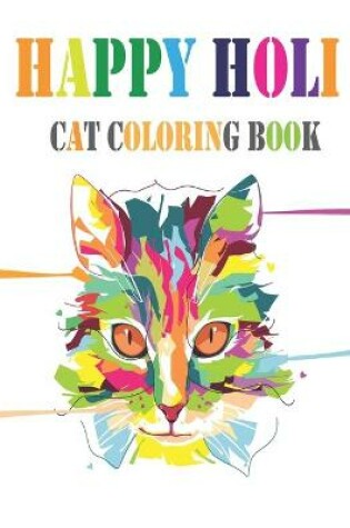Cover of Happy Holi Cat Coloring Book