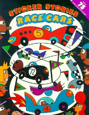 Book cover for Sticker Stories: Race Cars