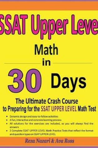 Cover of SSAT Upper Level Math in 30 Days
