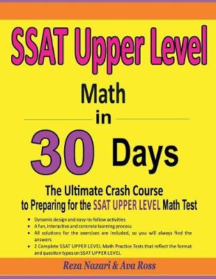 Book cover for SSAT Upper Level Math in 30 Days