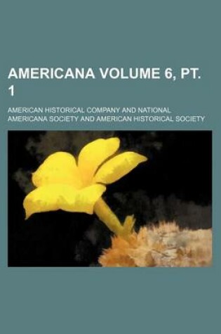 Cover of Americana Volume 6, PT. 1