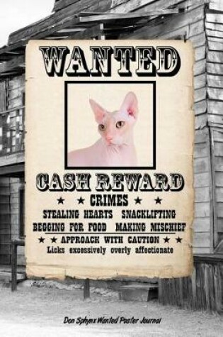 Cover of Don Sphynx Cat Wanted Poster Journal