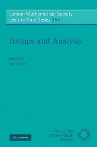 Cover of Groups and Analysis