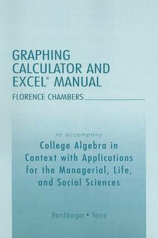 Cover of Graphing Calculator and Excel Manual