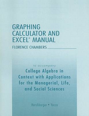 Book cover for Graphing Calculator and Excel Manual