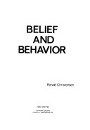 Book cover for Belief & Behavior