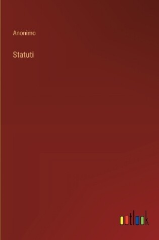 Cover of Statuti