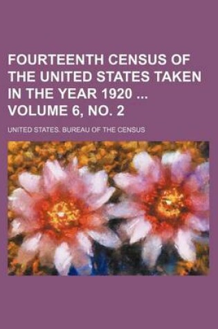 Cover of Fourteenth Census of the United States Taken in the Year 1920 Volume 6, No. 2