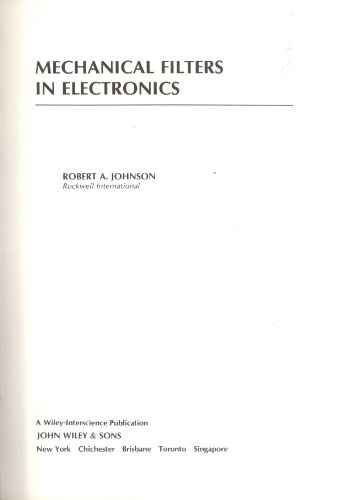 Book cover for Mechanical Filters in Electronics