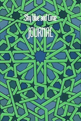 Book cover for Sky Blue and Lime JOURNAL