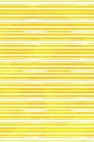 Cover of Yellow Horizontal Stripes Watercolor Notebook