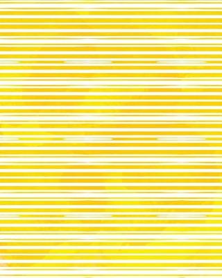 Book cover for Yellow Horizontal Stripes Watercolor Notebook