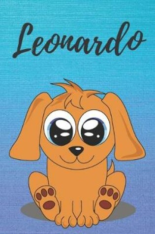 Cover of Leonardo dog coloring book / notebook / journal / diary