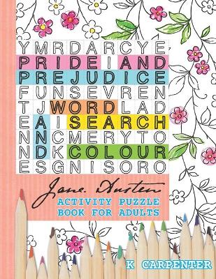 Book cover for Pride and Prejudice Word Search and Colour