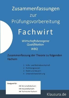 Book cover for Zusammenfassung zur Prüfungsvorbereitung Fachwirt