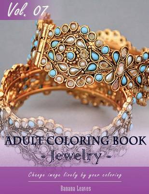 Book cover for Jewelry Coloring Book for Stress Relief & Mind Relaxation, Stay Focus Treatment