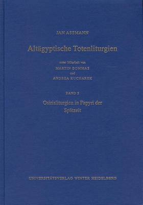 Book cover for Altagyptische Totenliturgien, Bd. 3