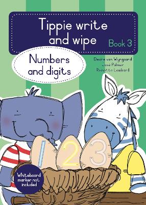 Book cover for Tippie write-and-wipe book 3: Numbers and digits