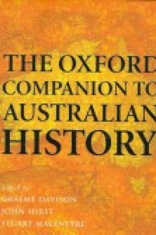 Cover of The Oxford Companion to Australian History