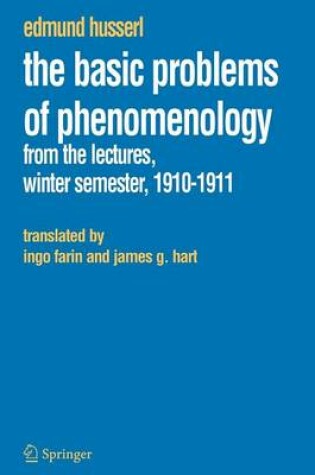 Cover of The Basic Problems of Phenomenology