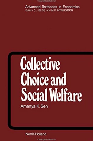 Cover of Collective Choice and Social Welfare