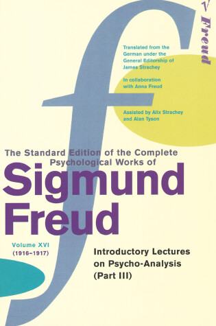 Cover of The Complete Psychological Works of Sigmund Freud Vol. 16