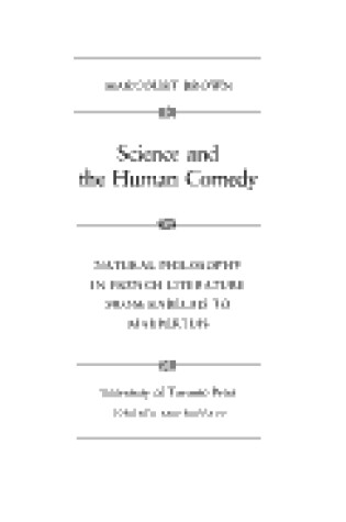 Cover of Science and the Human Comedy