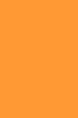 Cover of Journal Deep Saffron Color Simple Plain Saffron Orange