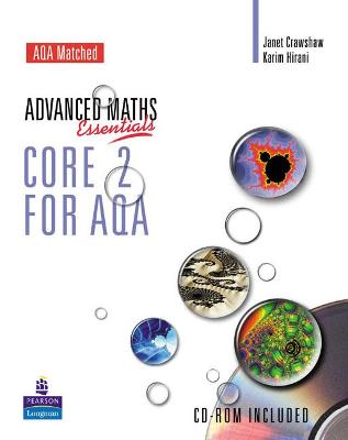 Book cover for A Level Maths Essentials Core 2 for AQA Book and CD-ROM