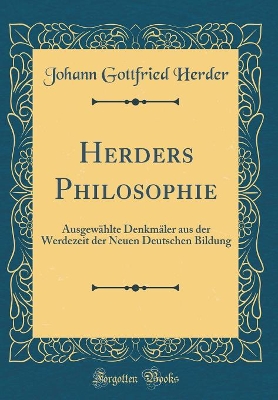 Book cover for Herders Philosophie