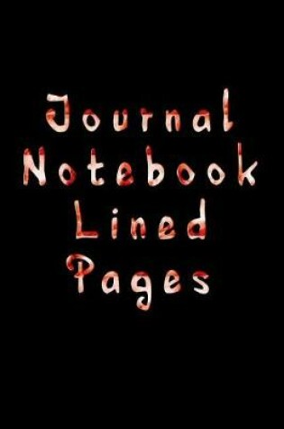 Cover of Journal Notebook Lined Pages