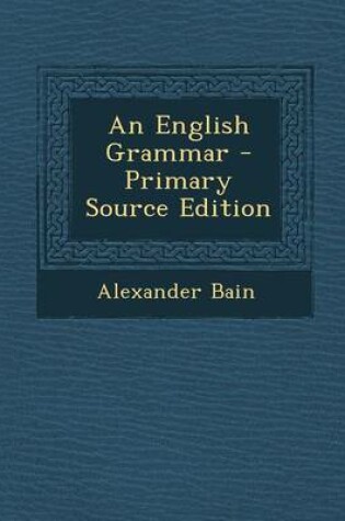 Cover of An English Grammar