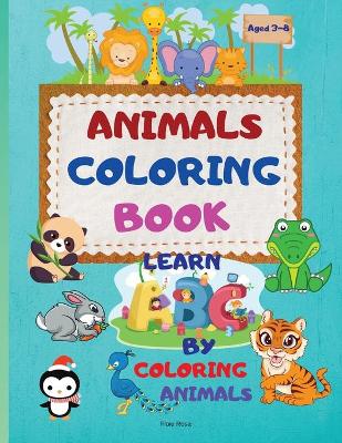 Book cover for Animals coloring book