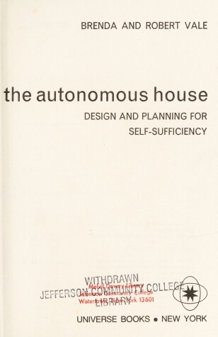 Book cover for The Autonomous House