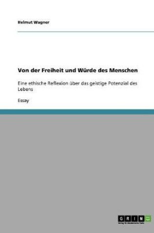 Cover of Von der Freiheit und Wurde des Menschen