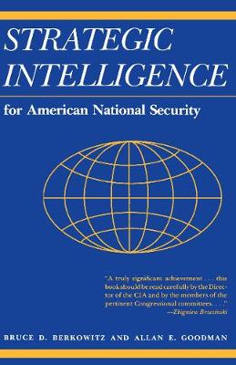 Book cover for Strategic Intelligence for American National Security