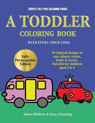 Book cover for Simple felt pen coloring pages