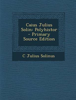 Book cover for Caius Julius Solin