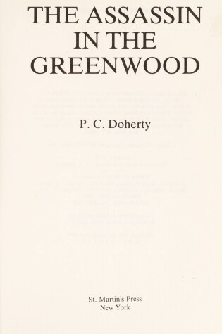 Cover of The Assassin in the Greenwood