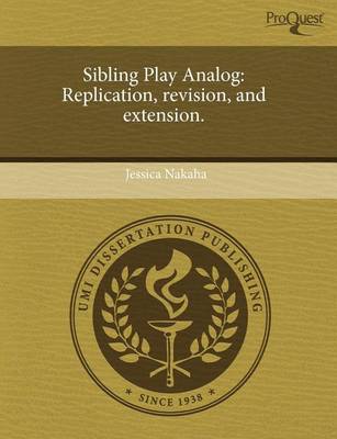 Book cover for Sibling Play Analog: Replication